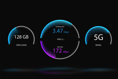 5G网络接口采用高速技术传输数据。下一代互联网