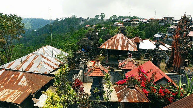 Ulun Danur Batur Mount Batur，印度尼西亚巴厘岛的寺庙