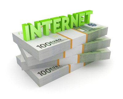 Word INTERNET上的一堆欧元。