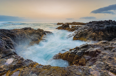 特内里费岛北部的海景。