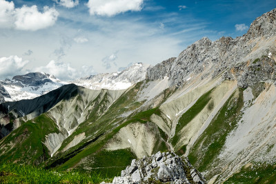 夏天在Wetterstein山脉