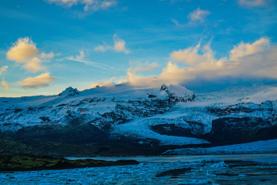 冰岛Fjallsárlón冰川湖