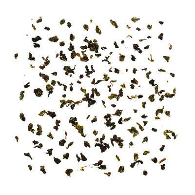 绿色或白色的茶图案孤立在白色的背景。新鲜香草，干叶子饮料墙纸剪纸
