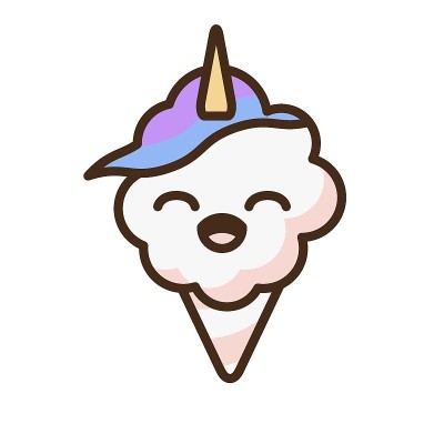 棉花糖表情矢量字符。
