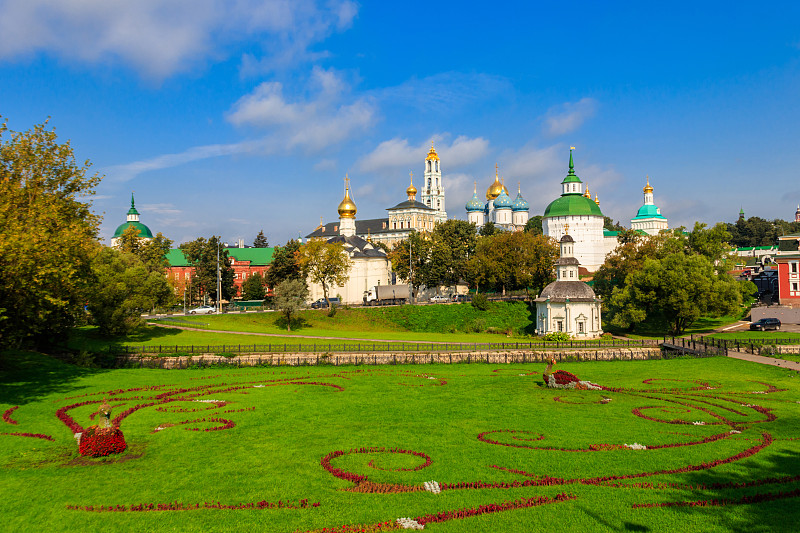 三一拉夫拉圣Sergius在Sergiev Posad，俄罗斯