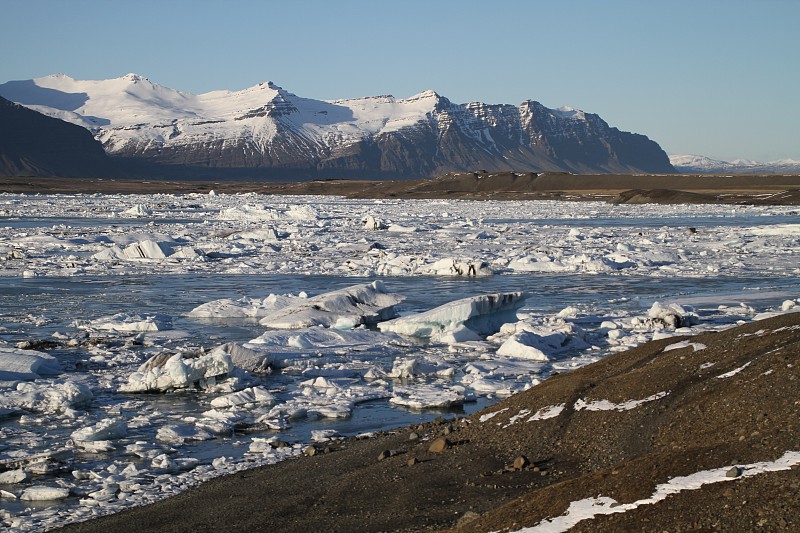 冰岛，Jokulsarlon泻湖，冰岛冰川泻湖湾