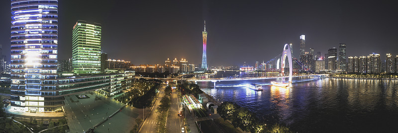 中国广东省广州市夜景