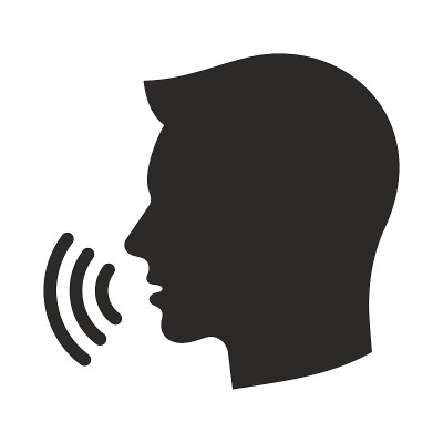 声音图标。语音消息。语音识别。语音命令。