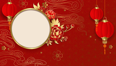 中国传统节日背景装饰为节日横幅