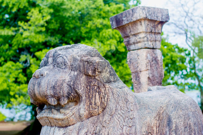 Polonnaruwa古代花岗岩柱