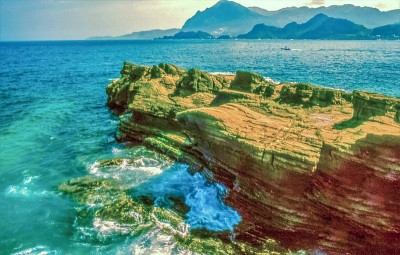 台湾海岸风光，基隆海岸线