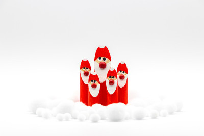 圣诞快乐/雪中的圣诞老人