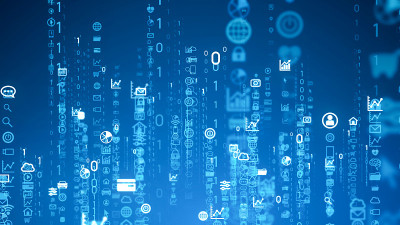 通信网络的概念。数字转换。物联网(IoT)。电信。
