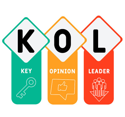 KOL -关键意见领袖的首字母缩写。经营理念的背景。