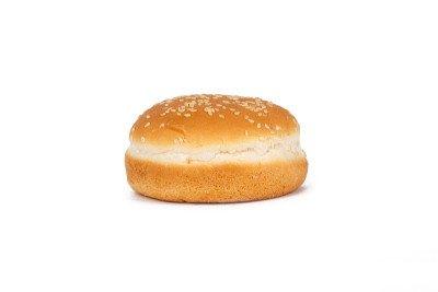 孤立的Crumpet面包视图