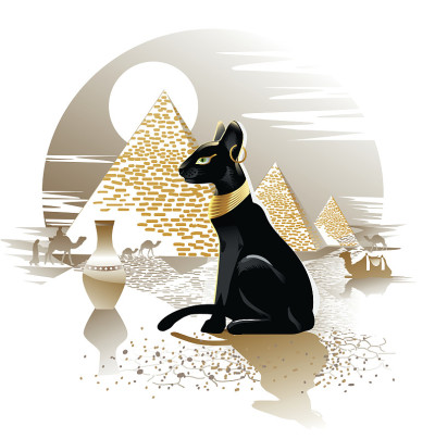 埃及的黑猫