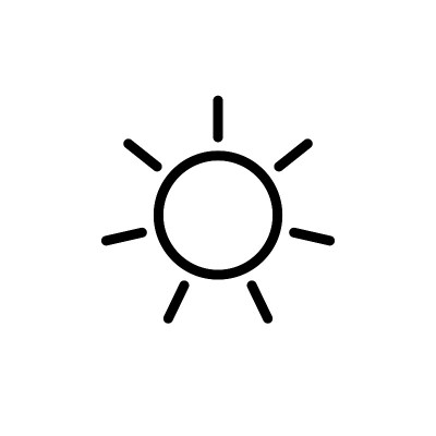 插图向量图形的太阳图标模板