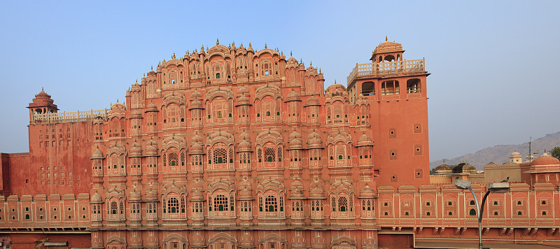 Hawa Mahal Panorama 斋浦尔 拉贾斯坦邦 印度