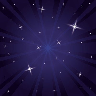 星星发出的蓝光