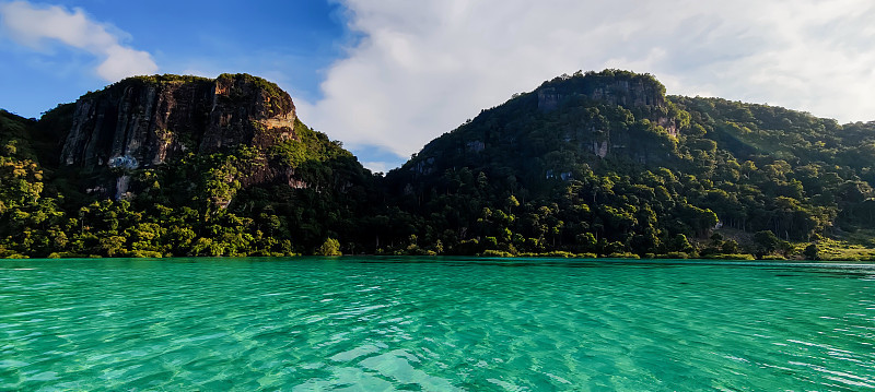 美丽的风景风景在马来西亚的Dulang岛，osorna Sabah。