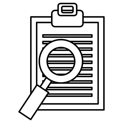 用放大镜检查剪贴板