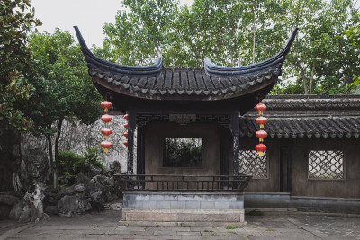 中国江苏同里古镇的甘乐堂