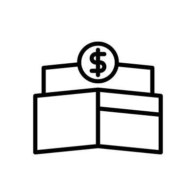 钱包，支付图标矢量插图