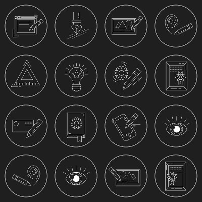 向量图标设置创作过程