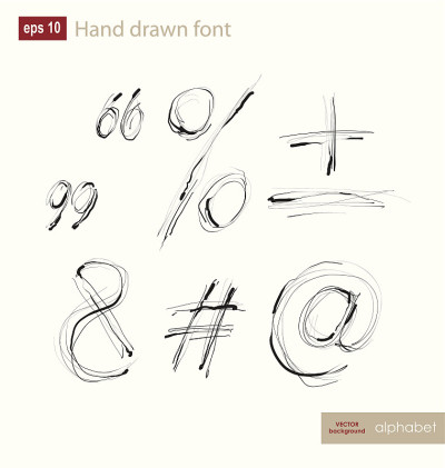 用手写字母绘制矢量