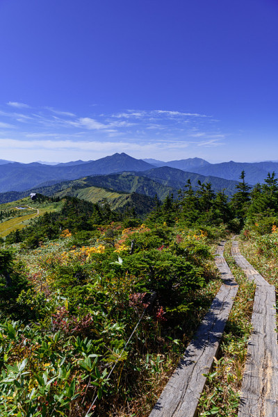 上狭武山和横竹山的山路