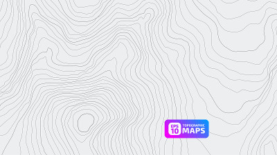 程式化的地形高程图。