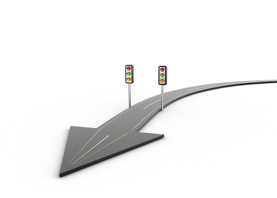 带信号灯的公路