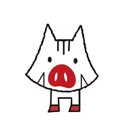野猪角色插画