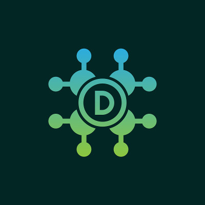 分子首字母D图标设计
