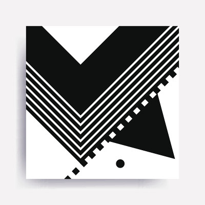 黑白几何图案