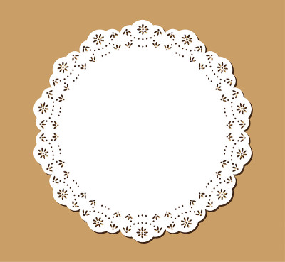 采购产品Vintage蕾丝Place Mat，装饰纸剪纸设计