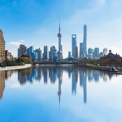 中国,上海,外滩的天际线