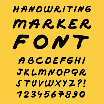 手写字体标志