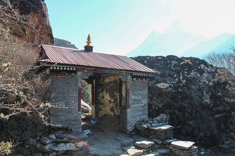 喜马拉雅山Panboche村的大门