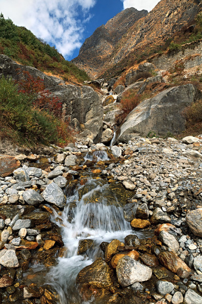 喜马拉雅山的山洪