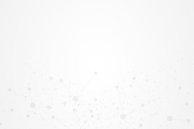 灰色背景上的分子。用于设计医疗保健，科学和医学背景。DNA链。分子结构