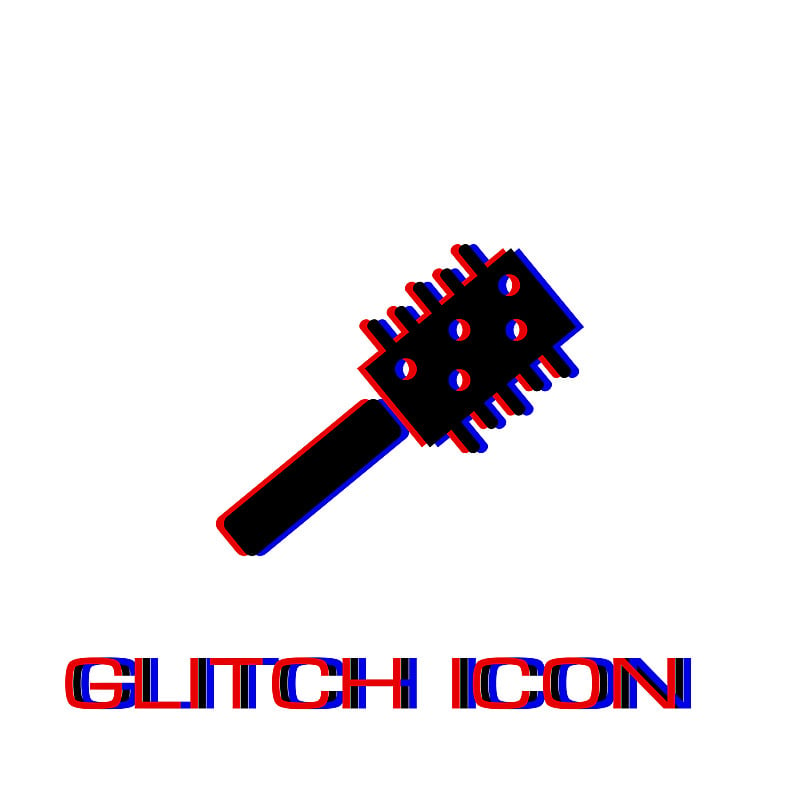 Comb icon flat.