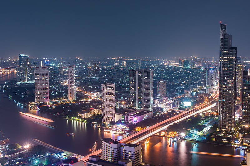 曼谷湄南河夜景