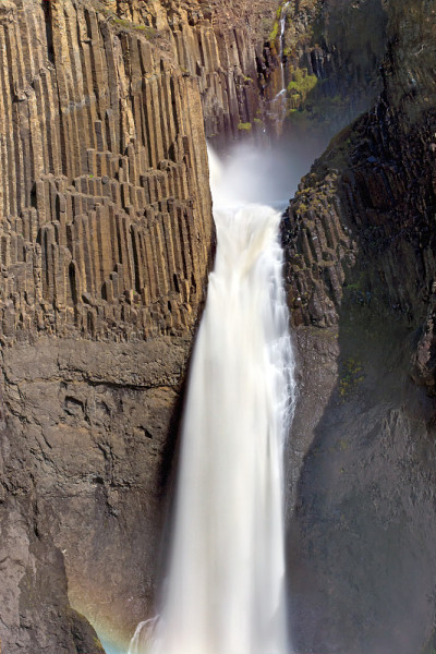 冰岛的Litlanesfoss
