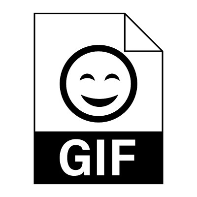 现代平面设计的GIF文件图标的web