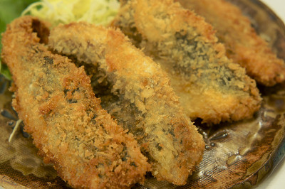炸竹荚鱼-日式料理