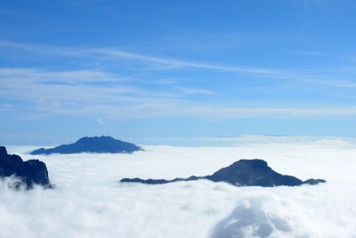 Roque de los Muchachos上空的云