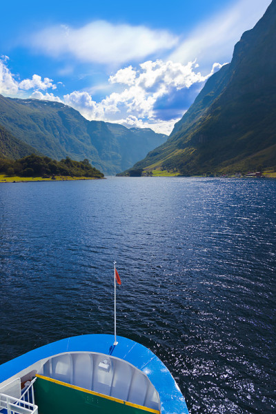 船和峡湾Sognefjord -挪威