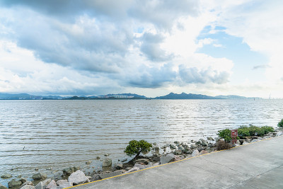 中国深圳湾公园的海洋