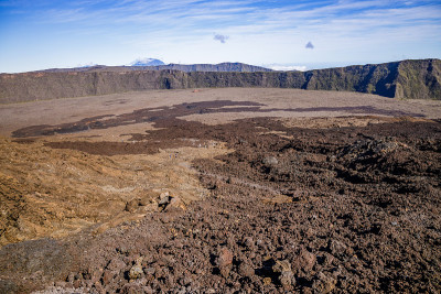 在Réunion岛上的Enclos Fouqué的全景